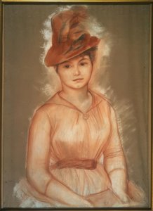 Porträtt av en kvinna av Pierre Auguste Renoir