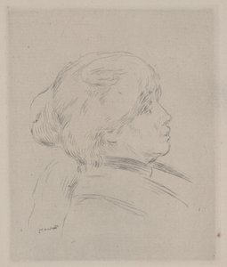 Porträtt av Berthe Morisot av Pierre-Auguste Renoir