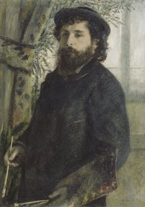Porträtt av Claude Monet, 1875 av Pierre Auguste Renoir
