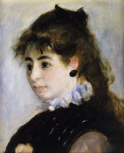 Porträtt av fröken Henriette Henriot; Porträtt av fru Henriot, 1874 av Pierre Auguste Renoir