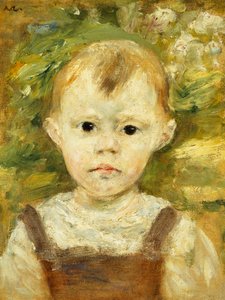 Porträtt av en liten pojke; Porträtt av en liten pojke, ca 1880 av Pierre Auguste Renoir
