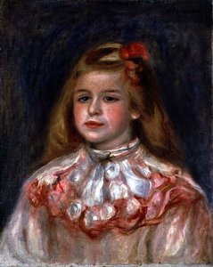 Porträtt av en ung flicka, ca 1895 (olja på duk) av Pierre Auguste Renoir