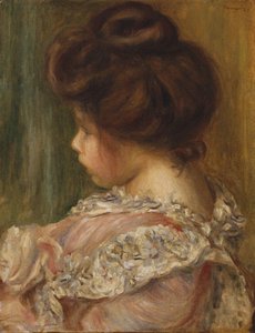 Porträtt av en ung flicka av Pierre Auguste Renoir