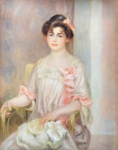 Porträtt av Madame Josse Bernheim-Dauberville av Pierre Auguste Renoir