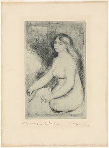 Sittande badare av Pierre-Auguste Renoir