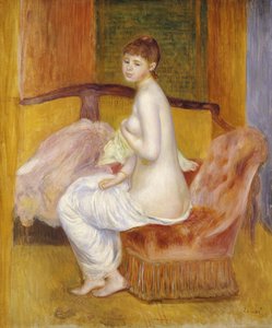 Sittande naken, vilande, 1885
