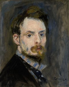 Självporträtt, ca 1875 av Pierre Auguste Renoir