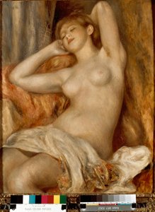 Sovande badare (Sovande tjej) av Pierre Auguste Renoir