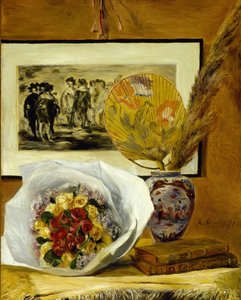 Stillleben mit Blumenstrauß, 1871 von Pierre Auguste Renoir