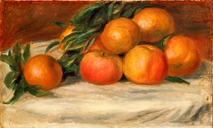Stilleben med äpplen och apelsiner, c.1901 av Pierre Auguste Renoir