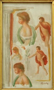 Studie av figurer från forna tider av Pierre-Auguste Renoir