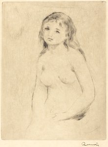 Study for a Bather Etude pour une baigneuse, sent 1800-tidigt 1900-tal. av Pierre Auguste Renoir
