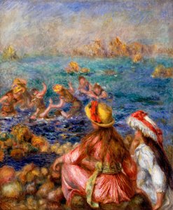 Badarna, 1892 av Pierre Auguste Renoir
