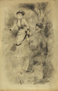 Nedstigningen från toppmötet: Jean Martin Steadies Hélène, bankirens dotter, 1881 av Pierre Auguste Renoir