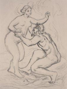 The River Scamander, ca 1900 (etsning) av Pierre Auguste Renoir