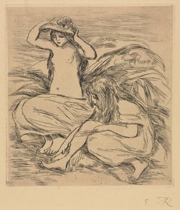 De två badarna av Pierre Auguste Renoir