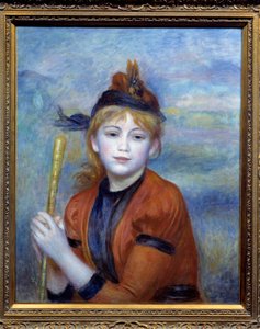 Vandraren. Målning av Pierre Auguste Renoir (1841-1919) av Pierre Auguste Renoir