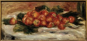 Jordgubbarna. Målning av Pierre Auguste Renoir (1841-1919) av Pierre-Auguste Renoir