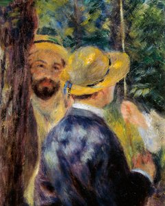 Gungan (detalj). Porträtt av Norbert Goeneutte, fransk målare (1854-1894) av Pierre Auguste Renoir
