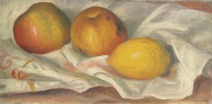 Två äpplen och en citron av Pierre-Auguste Renoir