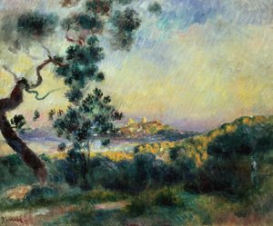 Utsikt över Antibes av Pierre Auguste Renoir
