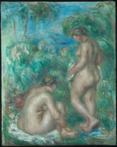 Kvinna som badar av Pierre Auguste Renoir