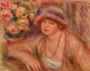 Lutande kvinna av Pierre Auguste Renoir