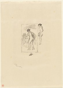 Kvinna med Grapevine, 4:e varianten av Pierre Auguste Renoir