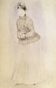 Kvinna med en muff av Pierre Auguste Renoir