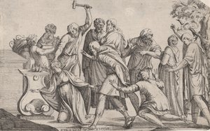 Offer av Iphigenia, 1607-61. av Pierre Biard