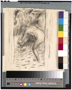 Efter badet, ca 1924 (grafit) av Pierre Bonnard