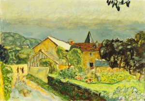 Eftermiddagslandskap i augusti av Pierre Bonnard