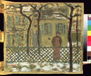 Vid staketet, 1895 av Pierre Bonnard