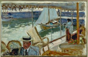 På en yacht av Pierre Bonnard