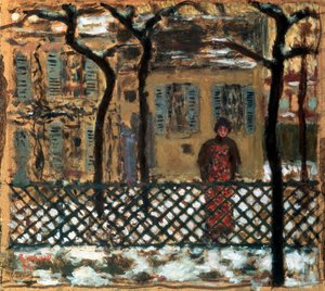 Bakom staketet, 1895. av Pierre Bonnard