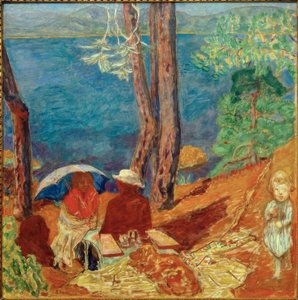 Vid havet, under tallarna av Pierre Bonnard
