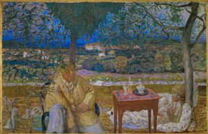 Samtal provencalsk av Pierre Bonnard