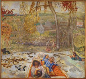 I en båt av Pierre Bonnard