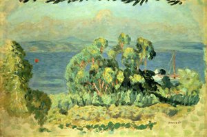 Eukalyptusträd (olja på duk) av Pierre Bonnard