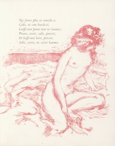Illustration från "Parallelement" av Paul Verlaine av Pierre Bonnard