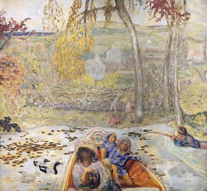 I en båt av Pierre Bonnard