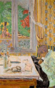 Sömmerskan, eller Sy vid fönstret av Pierre Bonnard