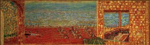 Den soliga terrassen av Pierre Bonnard