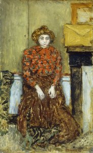 Marthe, ca 1896 (olja ombord) av Pierre Bonnard