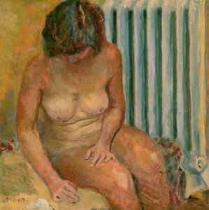 Naken vid kylaren, 1928
