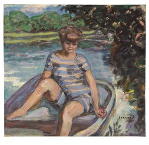 På båten av Pierre Bonnard