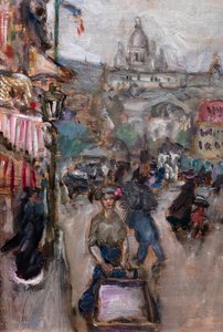 Parislandskap eller Les Batignolles, detalj av Pierre Bonnard