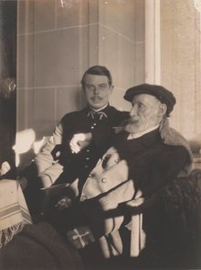 Pierre-Auguste och Jean Renoir, ca. 1916. av Pierre Bonnard
