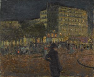 Place Pigalle på natten av Pierre Bonnard