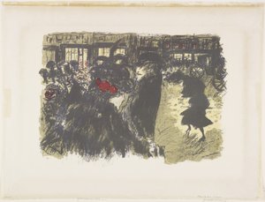 Torg på natten av Pierre Bonnard